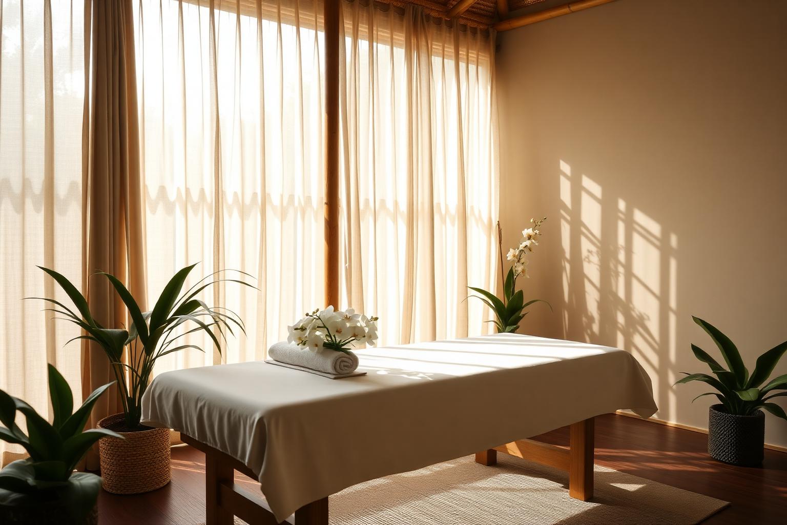 Serene Thai spa interior