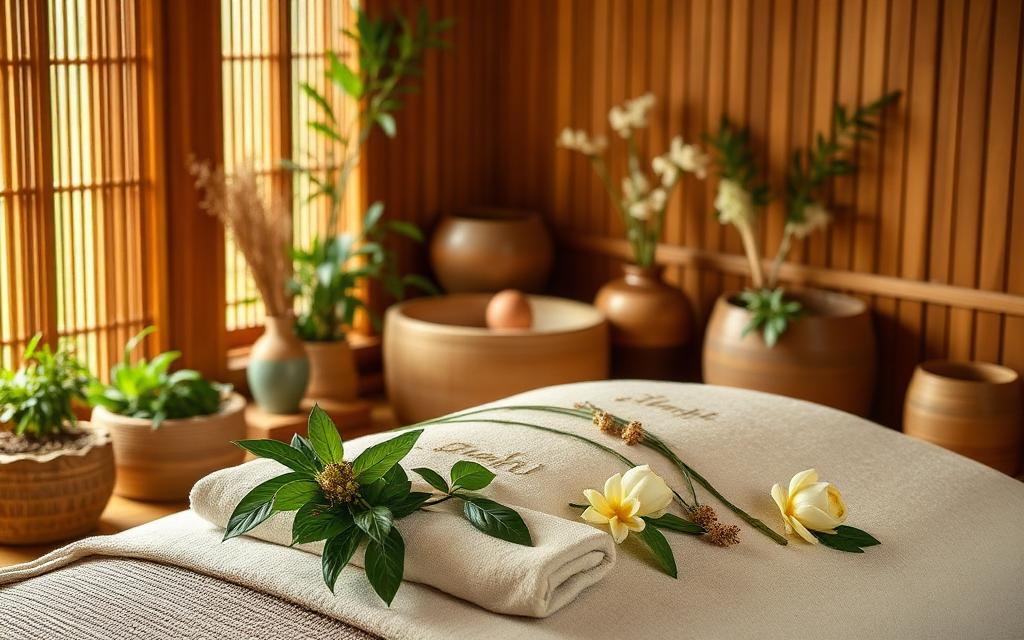 Thai herbal compress massage